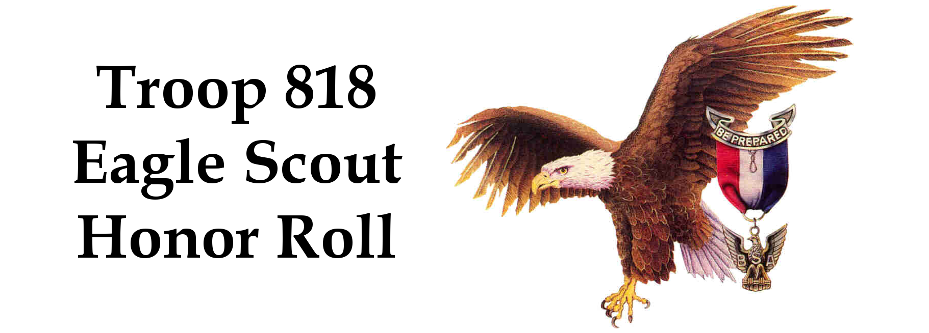Troop 818 Eagle Scout Honor Roll
